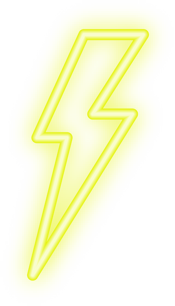lightning bolt neon